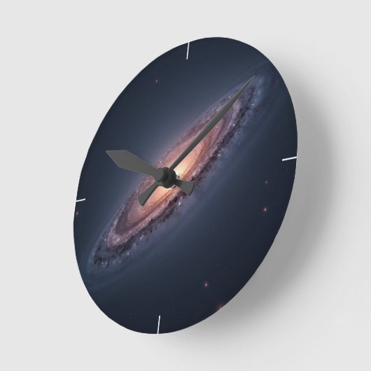 In die Universe Round Clock Runde Wanduhr (Winkel)