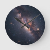 In die Universe Round Clock Runde Wanduhr (Vorderseite)