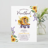 In die Vintage Kinderdusche der Elternschaft rolle Einladung (Stehend Vorderseite)