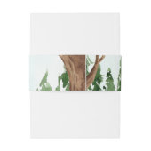 In die Wälder Einladung Bauchsande Einladungsbanderole (Rückseitenbeispiel)