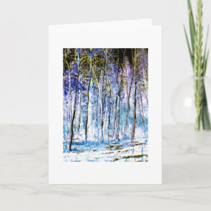 In die Waldnotizkarte Feiertagskarte