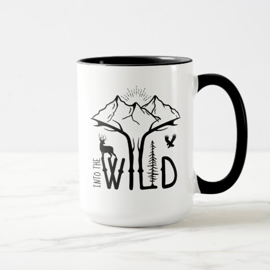 In die wilde Liebe der Berge und der Wildnis Tasse (Rechts)