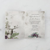 In die wilde Rustikale Hochzeit| Einladung (Innenseite)