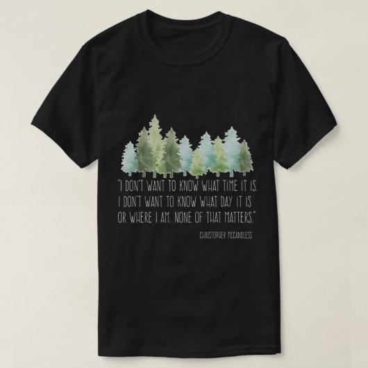 In die Wildnis mit Christopher McCandless Essentia T-Shirt (Design vorne)