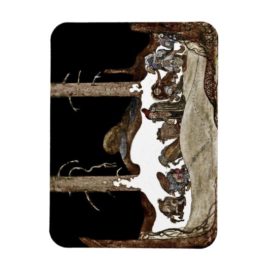 In die Winternacht Magnet (Vertikal)