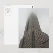 In die Wolken - Empire State Gebäude - New York Postkarte (Vorne/Hinten)