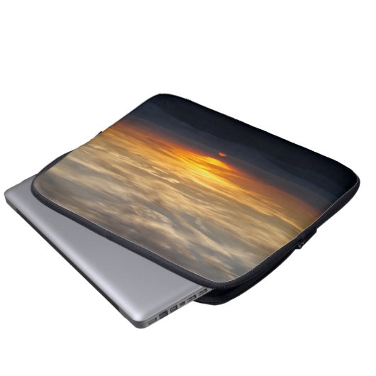 In die Wolken Laptopschutzhülle (Vorne Knopf)