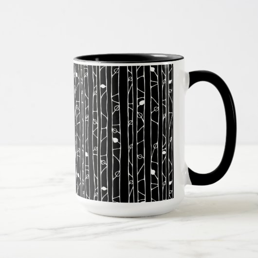 In die Woods White RInger-Tasse Tasse (Rechts)