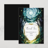 In die Woods Woodland Babydusche Dankeskarte (Vorne/Hinten)