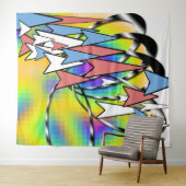 In die Zukunft Wandteppich (Beispiel (Horizontal))