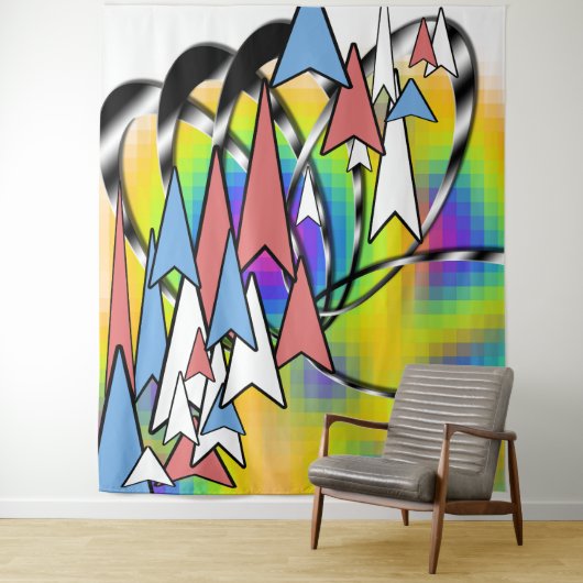 In die Zukunft Wandteppich (Beispiel)