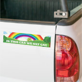 In diesem Auto sagen wir Gay Pride Monat Niedlich Autoaufkleber (Auf Lkw)
