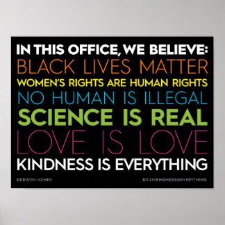 In diesem Büro.... Güte ist alles, was signiert Poster