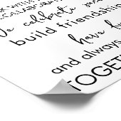 In diesem Büro sind wir ein Team - Inspirationsarb Poster (Ecke)