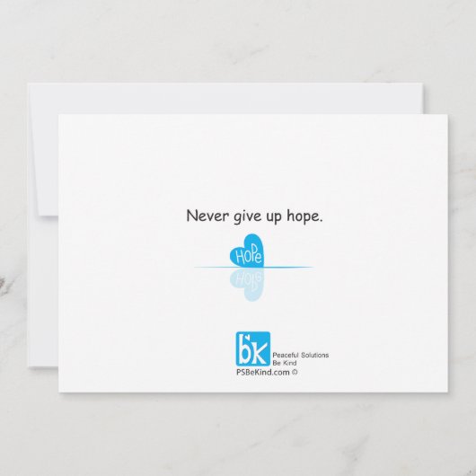 In diesem Deep Reflection_Flat Card 7"x5" Ankündigung (Rückseite)