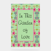 In diesem Garten der Liebe Acrylschild (Vorderseite)