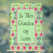 In diesem Garten der Liebe Acrylschild (Neutral)