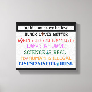 In diesem Haus glauben wir... Leinwand drucken.