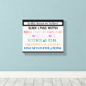 In diesem Haus glauben wir... Leinwand drucken. (Insitu (Holzboden))