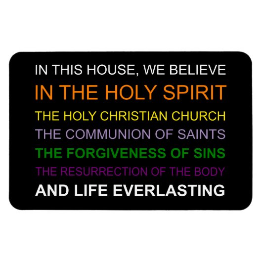 In diesem Haus glauben wir Magnet (Horizontal)