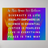 In diesem Haus glauben wir Poster (Vorne)