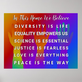 In diesem Haus glauben wir Poster