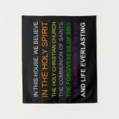 In diesem Haus glauben wir Wandteppich (Vorderseite)