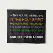 In diesem Haus glauben wir Wandteppich (Vorderseite (Horizontal))