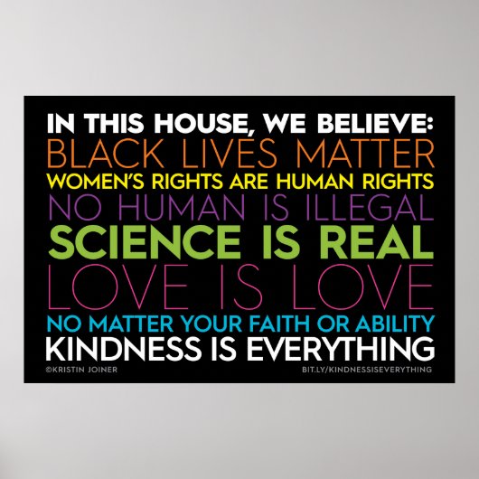 In diesem Haus... Güte ist alles, was signiert Poster (Vorne)