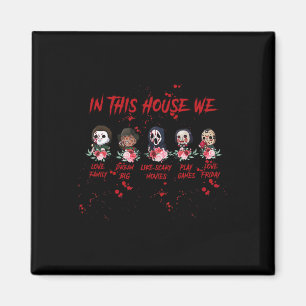 In diesem Haus haben wir Liebe Halloween-Familie Magnet