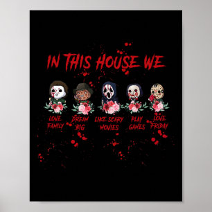 In diesem Haus haben wir Liebe Halloween-Familie Poster