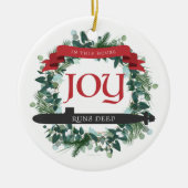 In diesem Haus läuft die Freude tief - U-Boot-Orna Keramik Ornament (Vorne)