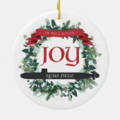 In diesem Haus läuft die Freude tief - U-Boot-Orna Keramik Ornament (Hinten)