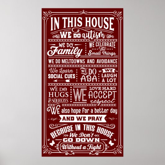 In diesem Haus machen wir eine Sparkassenziffer-Ty Poster (Vorne)