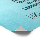 In diesem Haus machen wir Familienposter Poster (Ecke)