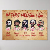 In diesem Haus träumen wir Liebe und Familie wie B Poster (Vorne)