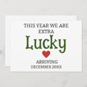In diesem Jahr haben wir ein besonderes Glück bei Ankündigung (Vorne/Hinten)
