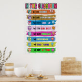 In diesem Klassenzimmer-Poster Poster (Küche)