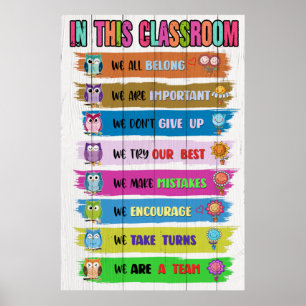 In diesem Klassenzimmer-Poster Poster