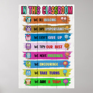 In diesem Klassenzimmer-Poster Poster