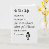 In diesem Leben - ein lustiges Denken über dich Ge Karte (Gelbe Blume)