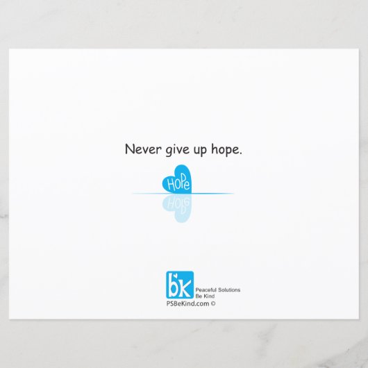 In diesem tiefen Reflektion_Flachpapier Blatt 11"x (Rückseite)