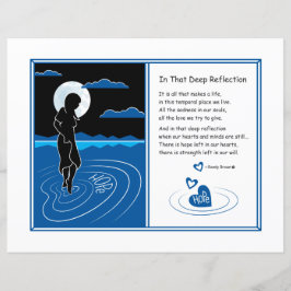 In diesem tiefen Reflektion_Flachpapier Blatt 11"x