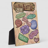 In dieser Familie ... Inspiration Zitat Kunst Fotoplatte (Seite)