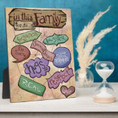 In dieser Familie ... Inspiration Zitat Kunst Fotoplatte (Seite)