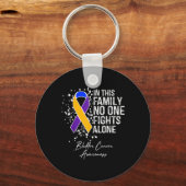 In dieser Familie kämpft allein Shirt-Blasen-Krebs Schlüsselanhänger (Vorderseite)