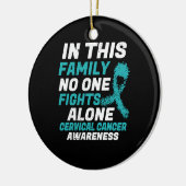 In dieser Familie kämpft niemand allein den Gebärm Keramik Ornament (Links)