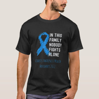 In dieser Familie kämpft niemand allein - Diabetes T-Shirt