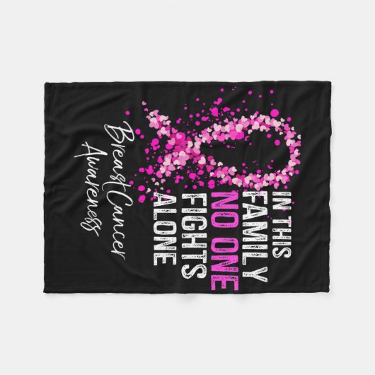 In dieser Familie kämpft niemand allein gegen Brus Fleecedecke (Vorderseite (Horizontal))