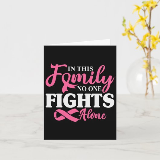 In dieser Familie kämpft niemand allein gegen Brus Karte (Gelbe Blume)